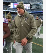 Mike Kafka New York Giants 2025 Salute to Service Olive Green Bomber Jacket For Unisex