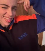 SUAY x Billie Color-block Microfleece Half-Zip Pullover Sweatshirt For Unisex