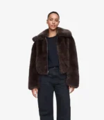 Viral GAP Faux Fur Full-Zip Jacket For Womens
