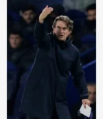 Ange Postecoglou UEFA Champions League 2025 Technical Water-Resistant Shell Navy Long Raincoat Jacket