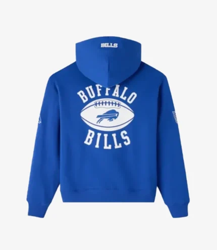 Buffalo Bills Waffle Lined Blue Zip-Up Hoodie