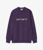 Unisex Carhartt WIP logo embroidered crew neck sweatshirt