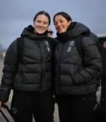 Women’s Chelsea FC UEFA Champions League Black Puffer Jacket