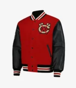 Chicago Blackhawks 2025 Winter Classic Red And Black Varsity Jacket For Unisex