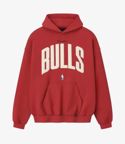 Unisex Chicago Bulls Fear of God x NBA Red 90’s Pullover Hoodie