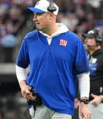 Unisex Coach Mike Kafka New York Giants Nike Blue Half-Zip Sideline T-Shirt