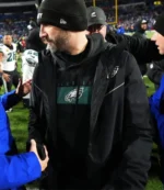 Unisex Coach Nick Sirianni Philadelphia Eagles Black Hooded Jacket