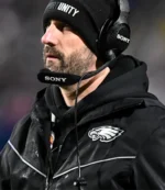 Coach Nick Sirianni Philadelphia Eagles Black Hooded Jacket