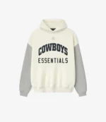 Unisex Dallas Cowboys Fear of God Essentials Cream & Heather Gray Sport Hoodie