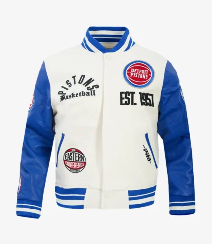 Unisex Detroit Pistons Pro Standard Modern Originals Varsity Jacket