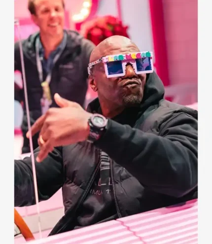 F1 Las Vegas Grand Prix Terry Crews Cadillac Black Puffer Vest