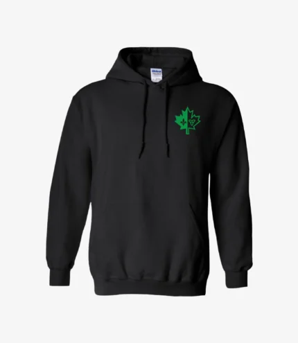 Franco-Ontarien Maple Leaf” Adult Heavy Blend Hooded Sweatshirt with Printed Logo