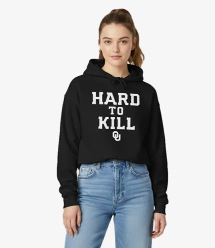 Hard to Kill Oklahoma Black Fleece Pullover Hoodie