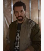 Unisex Ian Harding TV Series Ripple 2025 Nate Quilted Down Bomber Jacket