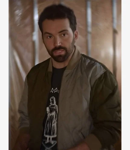 Unisex Ian Harding TV Series Ripple 2025 Nate Quilted Down Bomber Jacket