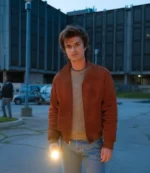 Joe Keery Wrangler x Stranger Things TV Series S05 Steve Harrington Brown Suede Jacket Unisex