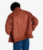 Joe Keery Wrangler x Stranger Things TV Series S05 Steve Harrington Brown Suede Jacket For Unisex