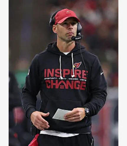 Unisex Jonathan Gannon Cardinals 2025 Inspire Change Opportunity Equity Freedom Justice Nike Sideline Hoodie in Black