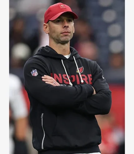 Jonathan Gannon Cardinals 2025 Inspire Change Opportunity Equity Freedom Justice Nike Sideline Hoodie in Black