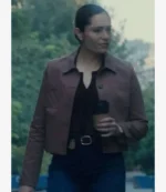 Juliana Aidén Martinez Tv Series FBI S08 Eva Ramos Pink Cotton Jacket