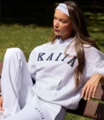 Unisex Kaiia Slogan Oversized Grey Hoodie