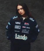 Lando Norris LN4 Racing Bomber Jacket Navy