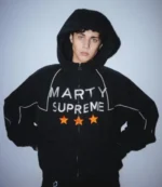 Unisex Landon Barker Marty Supreme Black Jacket