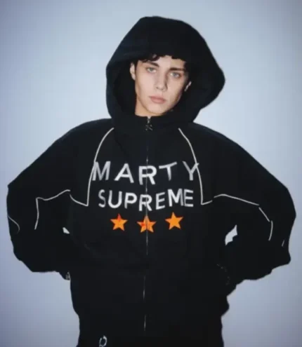Unisex Landon Barker Marty Supreme Black Jacket