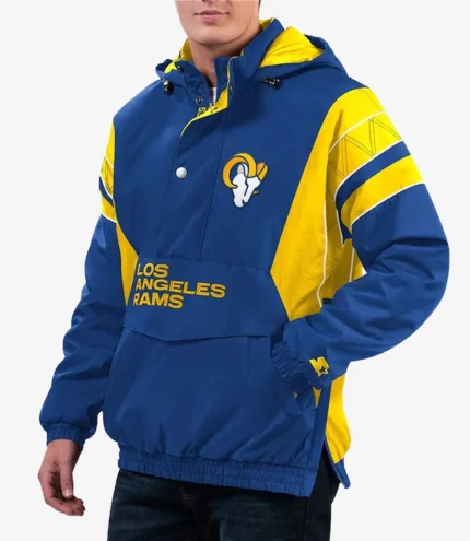 Unisex Los Angeles Rams Home Team Half-Zip Hoodie Jacket