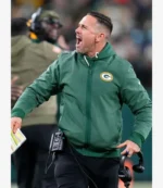 Matt LaFleur Green Bay Packers 2025 Nike Green Sideline Bomber Jacket