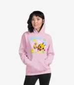Minecraft Bee Adult Pink Pullover Hoodie
