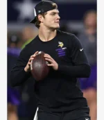 Minnesota Vikings J.J. McCarthy 2025 Inspire Change Opportunity Equity Freedom Justice Long-Sleeve T-Shirt For Unisex