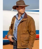 Unisex NCIS Sydney S03 Jim Dempsey Brown Cotton Jacket