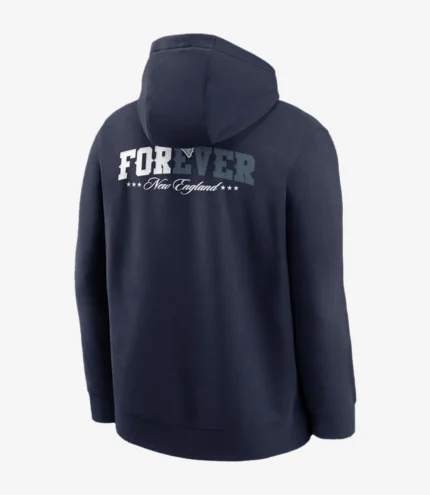 New England Patriots Nike Navy 2025 Rivalries Collection Club Fleece Hoodie