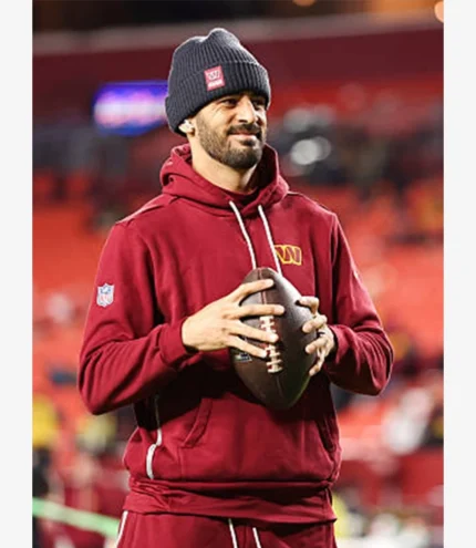 Nike Burgundy Washington Commanders 2025 Marcus Mariota Sideline Hoodie