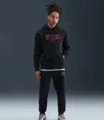 Unisex Nike x Stranger Things Black Fleece Hoodie