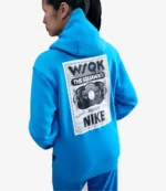 Nike x Stranger Things Born to Rock SQWK Graphic Blue Hoodie