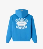 OVO Los Angeles Chargers Waffle Lined Blue Hoodie