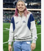 Unisex Paige Bueckers Abercrombie Dallas Cowboys Grey Fleece Quarter-Zip Sweatshirt