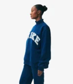 Parke Holiday Varsity Blue Turtleneck Fleece Sweatshirt