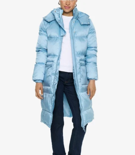 Philippa Dunne Amandaland S01 Anne Flynn Blue Puffer Jacket