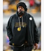 Unisex Pittsburgh Steelers Coach Mike Tomlin Nike 2025 Sideline Black Bomber Jacket