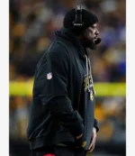 Pittsburgh Steelers Coach Mike Tomlin Nike 2025 Sideline Black Bomber Jacket