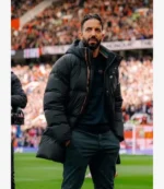 Unisex Premier League 2025 Ruben Amorim Black Parka Jacket