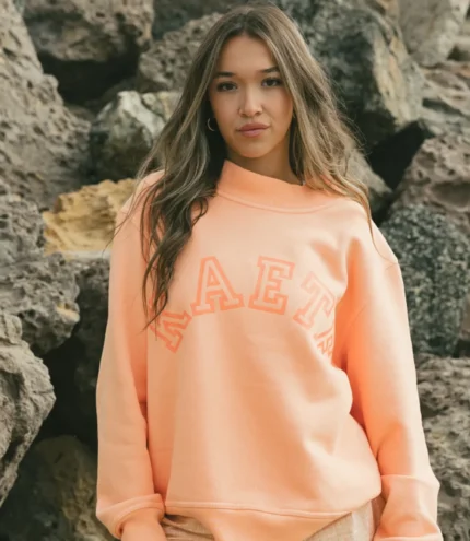 Premium kaete Mock Neck Sweatshirt