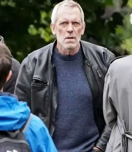 Richard Roper The Night Manager Tv Series 2026 Hugh Laurie Black Leather Jacket For Unisex