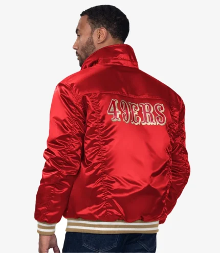 San Francisco 49ers Levi’s x Starter Satin Full-Snap Trucker Red Jacket