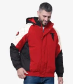 Starter Red Atlanta Falcons Oxford Crinkle Full-Snap Hoodie Jacket For Unisex