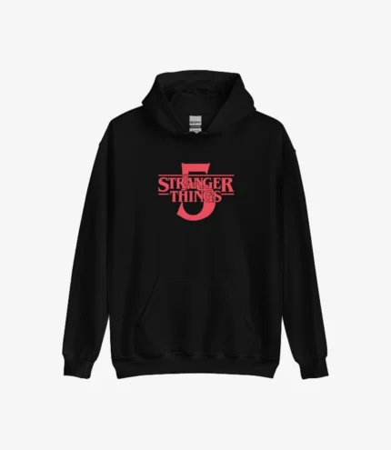 Unisex Stranger Things Season 5 One Last Adventure Black Hoodie