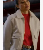 Unisex The Christmas Cup Rhiannon Fish White Wool Jacket